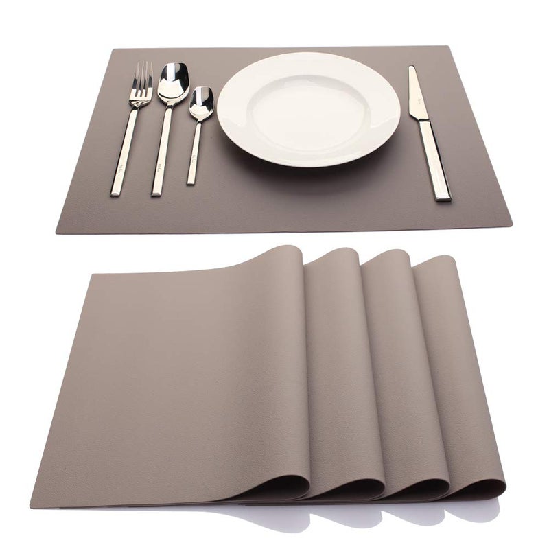 IYYI Silicone Placemats, Placemats for Kids, Placemats Set of 4, Waterproof Heat Resistant Non-Slip Table Mats for Dining Table, Easy to Clean - Image 1